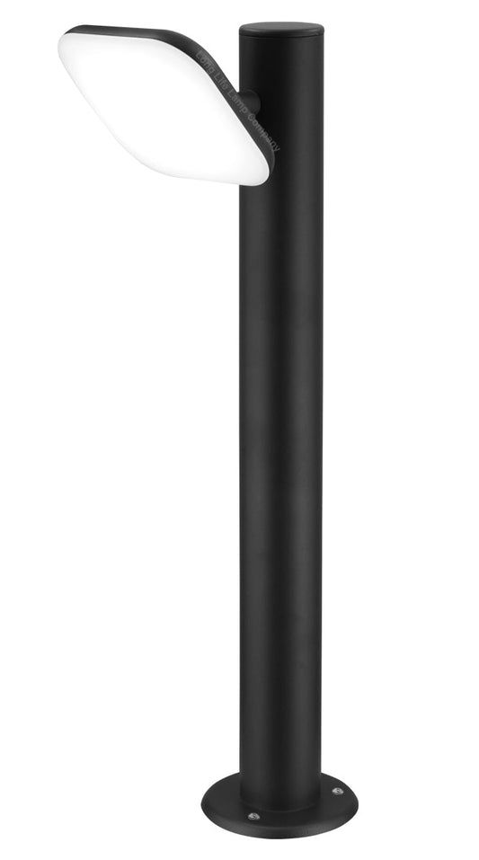 12W LED Bollard Outdoor Garden Light Stainless Steel Black Finish Cool White - Energy Light Bulbs - Free delivery on all orders
