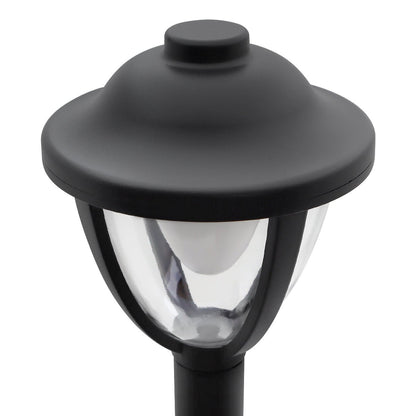 12W LED Bollard Outdoor Garden Light Stainless Steel Black Finish Warm White - Energy Light Bulbs - Free delivery on all orders