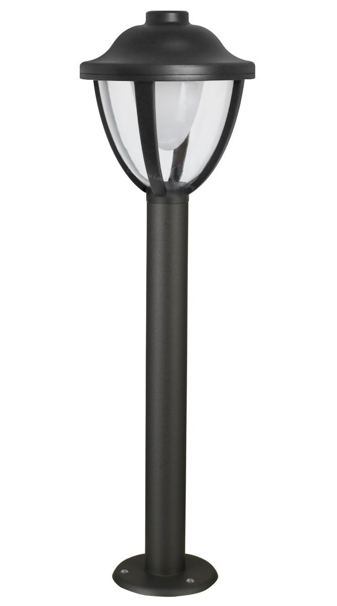 12W LED Bollard Outdoor Garden Light Stainless Steel Black Finish Warm White - Energy Light Bulbs - Free delivery on all orders