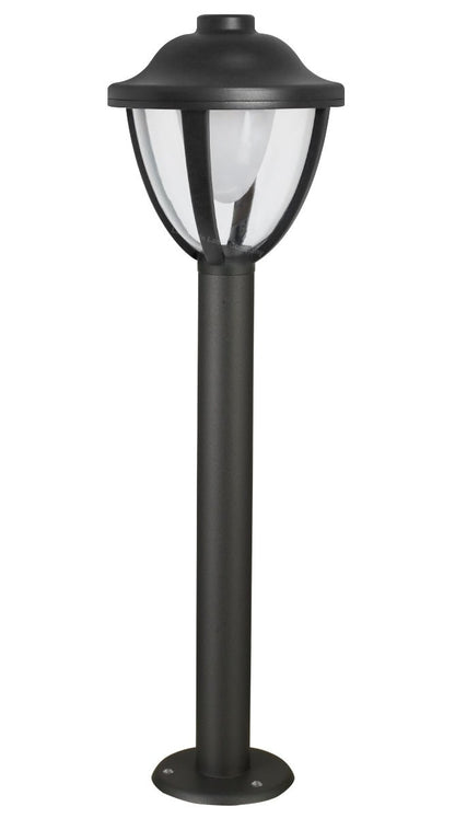 12W LED Bollard Outdoor Garden Light Stainless Steel Black Finish Warm White - Energy Light Bulbs - Free delivery on all orders