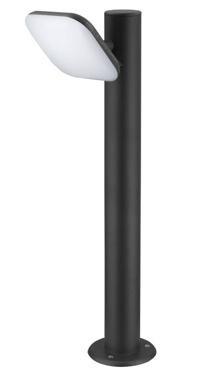 12W LED Bollard Outdoor Garden Light Stainless Steel Black Finish Warm White - Energy Light Bulbs - Free delivery on all orders