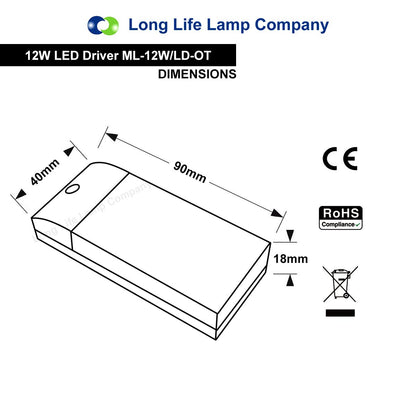12w LED Driver for MR11 & MR16 - Energy Light Bulbs - Free delivery on all orders