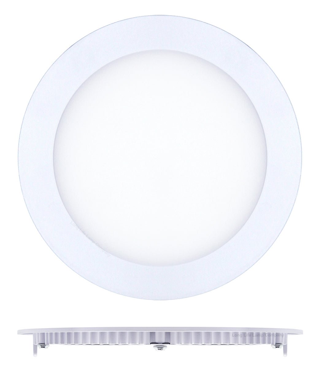 12w LED Round Recessed Ceiling Flat Panel Down Light Ultra slim Lamp Cool White 6500K - Energy Light Bulbs - Free delivery on all orders