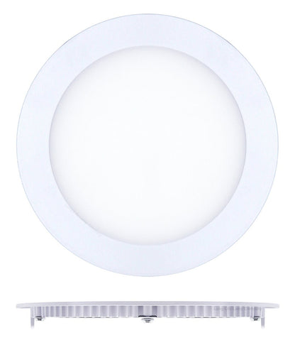 12w LED Round Recessed Ceiling Flat Panel Down Light Ultra slim Lamp Cool White 6500K - Energy Light Bulbs - Free delivery on all orders
