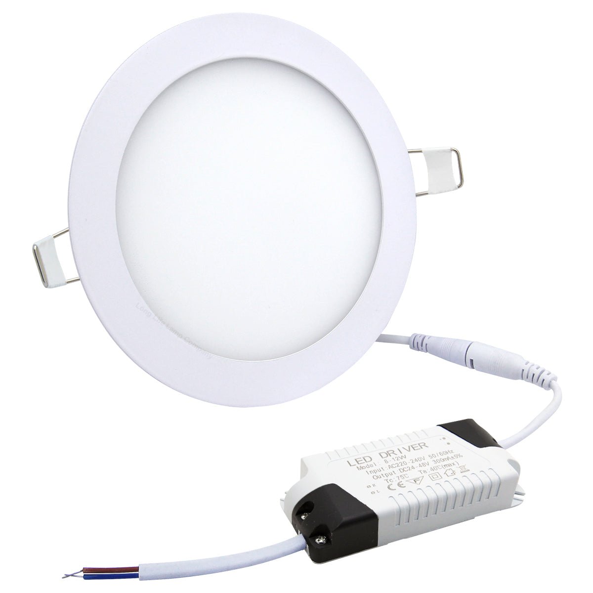 12w LED Round Recessed Ceiling Flat Panel Down Light Ultra slim Lamp Cool White 6500K - Energy Light Bulbs - Free delivery on all orders