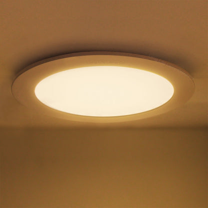 12w LED Round Recessed Ceiling Panel Light Ultra Slim Warm White - Energy Light Bulbs - Free delivery on all orders