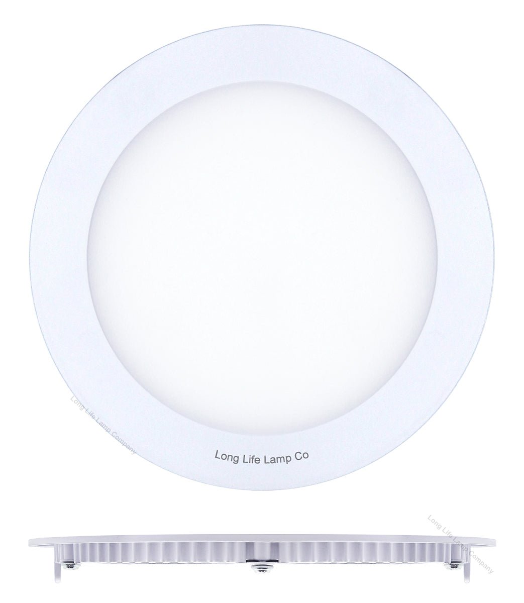 12w LED Round Recessed Ceiling Panel Light Ultra Slim Warm White - Energy Light Bulbs - Free delivery on all orders