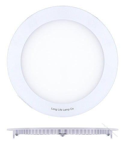 12w LED Round Recessed Ceiling Panel Light Ultra Slim Warm White - Energy Light Bulbs - Free delivery on all orders