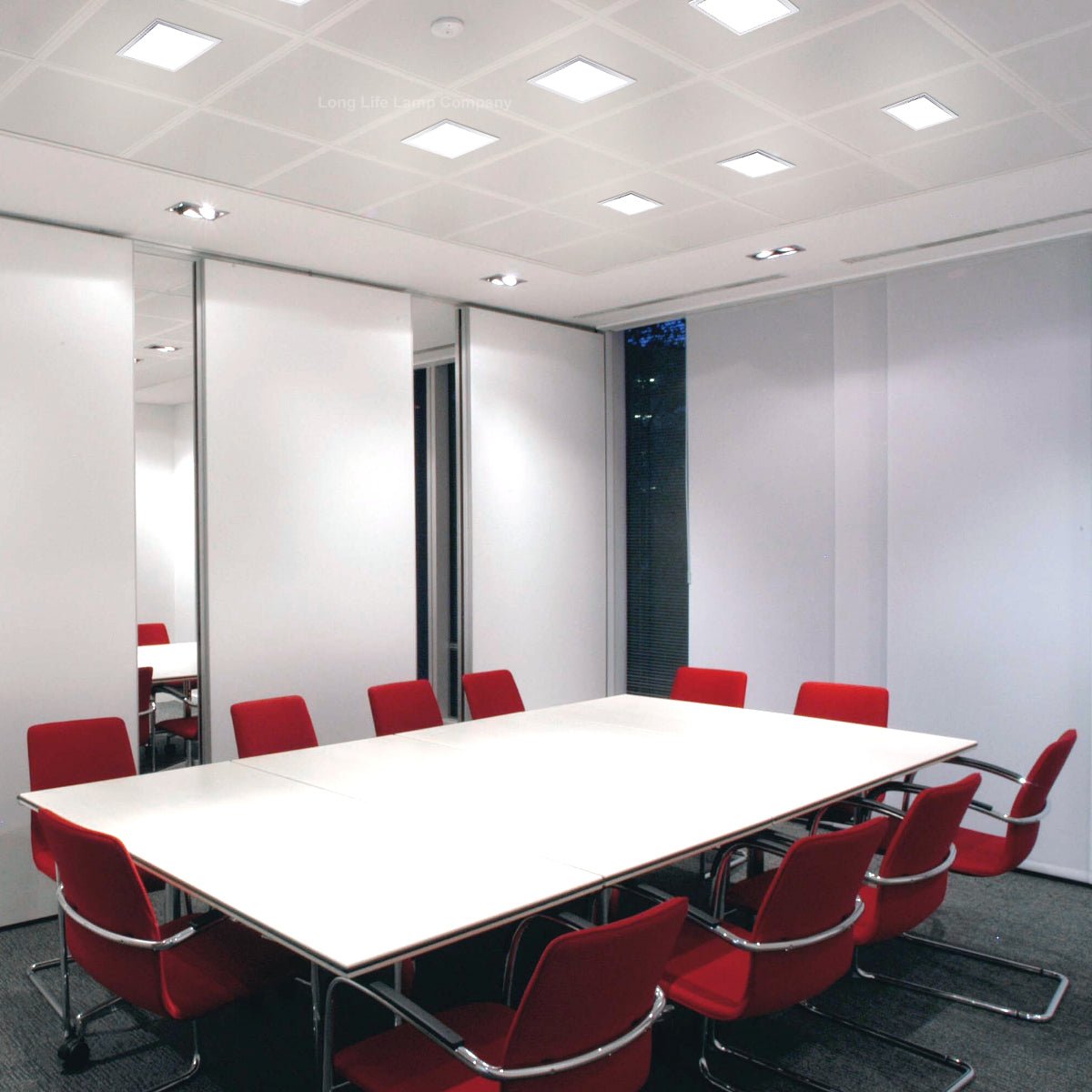 12w LED Square Recessed Ceiling Panel Cool White 6500K - Energy Light Bulbs - Free delivery on all orders