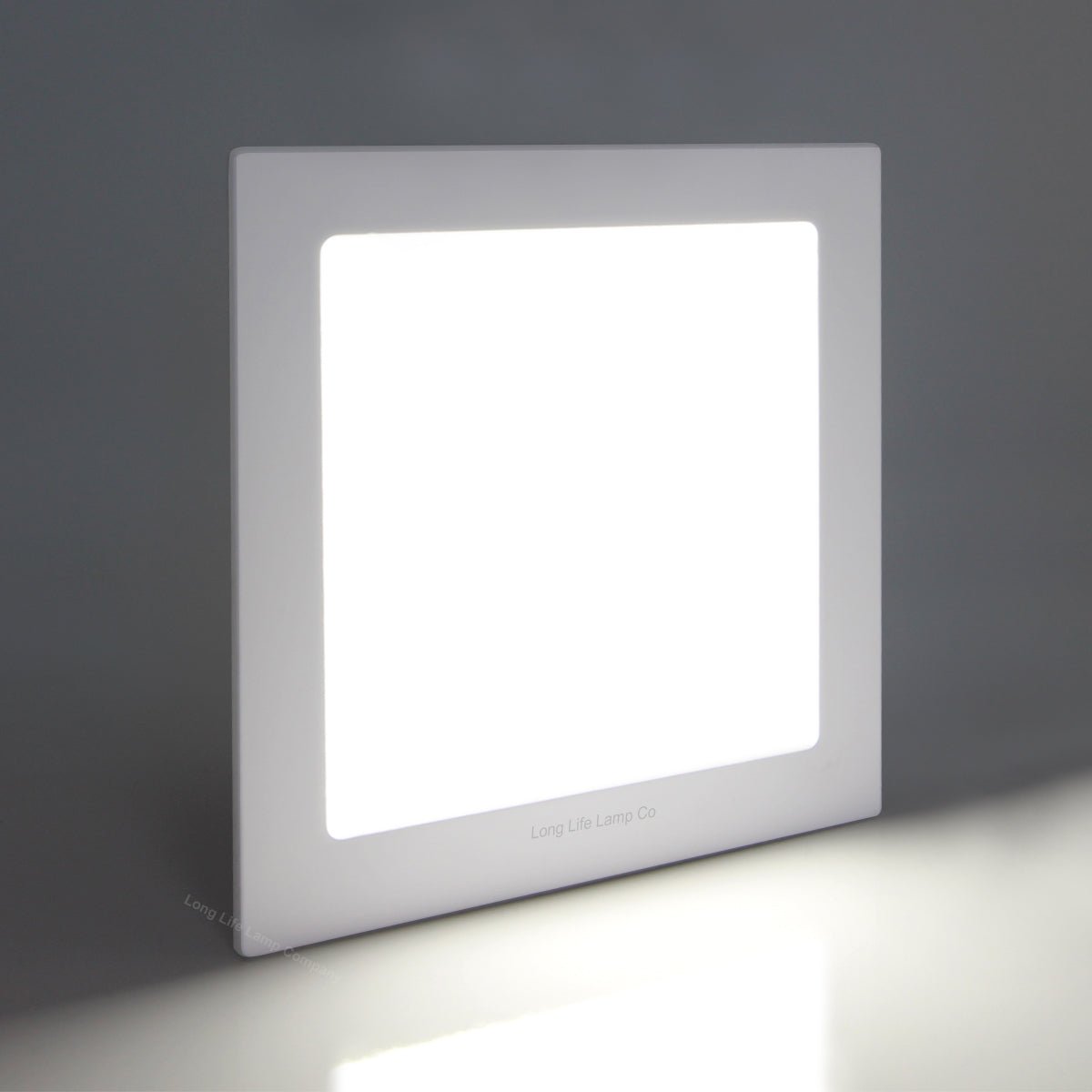 12w LED Square Recessed Ceiling Panel Cool White 6500K - Energy Light Bulbs - Free delivery on all orders