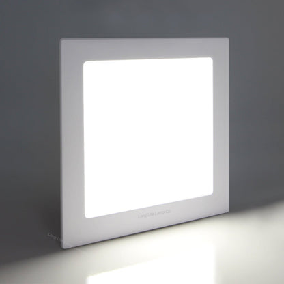 12w LED Square Recessed Ceiling Panel Cool White 6500K - Energy Light Bulbs - Free delivery on all orders