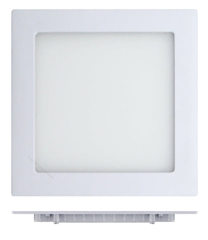 12w LED Square Recessed Ceiling Panel Cool White 6500K - Energy Light Bulbs - Free delivery on all orders