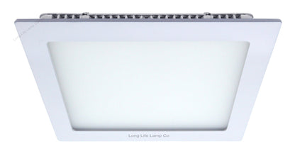 12w LED Square Recessed Ceiling Panel Warm White 3000K - Energy Light Bulbs - Free delivery on all orders