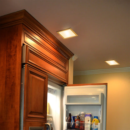 12w LED Square Recessed Ceiling Panel Warm White 3000K - Energy Light Bulbs - Free delivery on all orders
