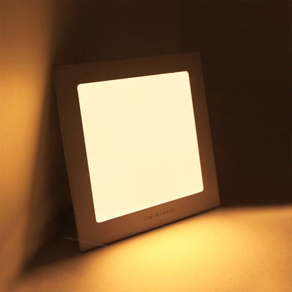 12w LED Square Recessed Ceiling Panel Warm White 3000K - Energy Light Bulbs - Free delivery on all orders