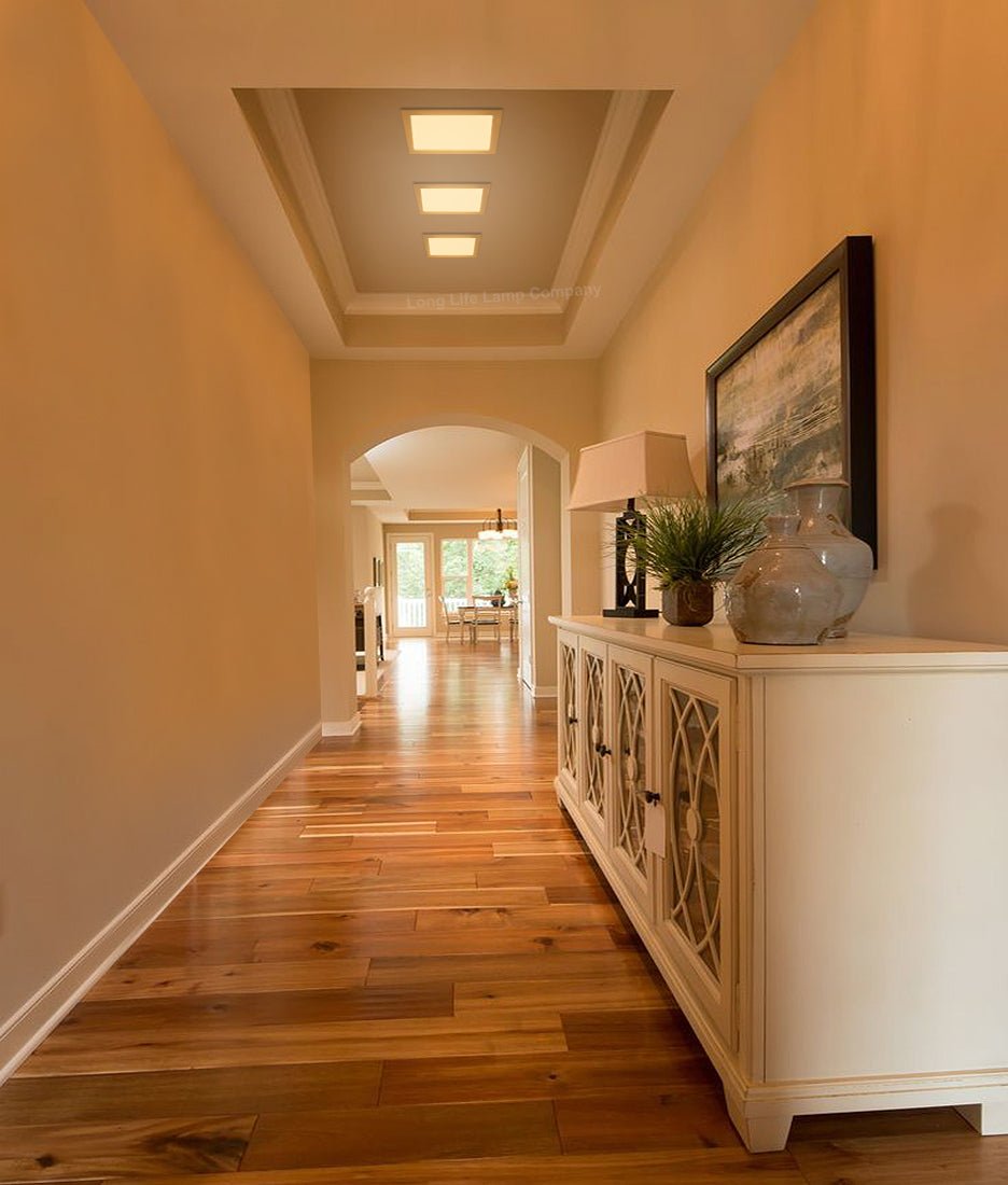12w LED Square Recessed Ceiling Panel Warm White 3000K - Energy Light Bulbs - Free delivery on all orders