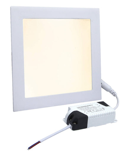 12w LED Square Recessed Ceiling Panel Warm White 3000K - Energy Light Bulbs - Free delivery on all orders