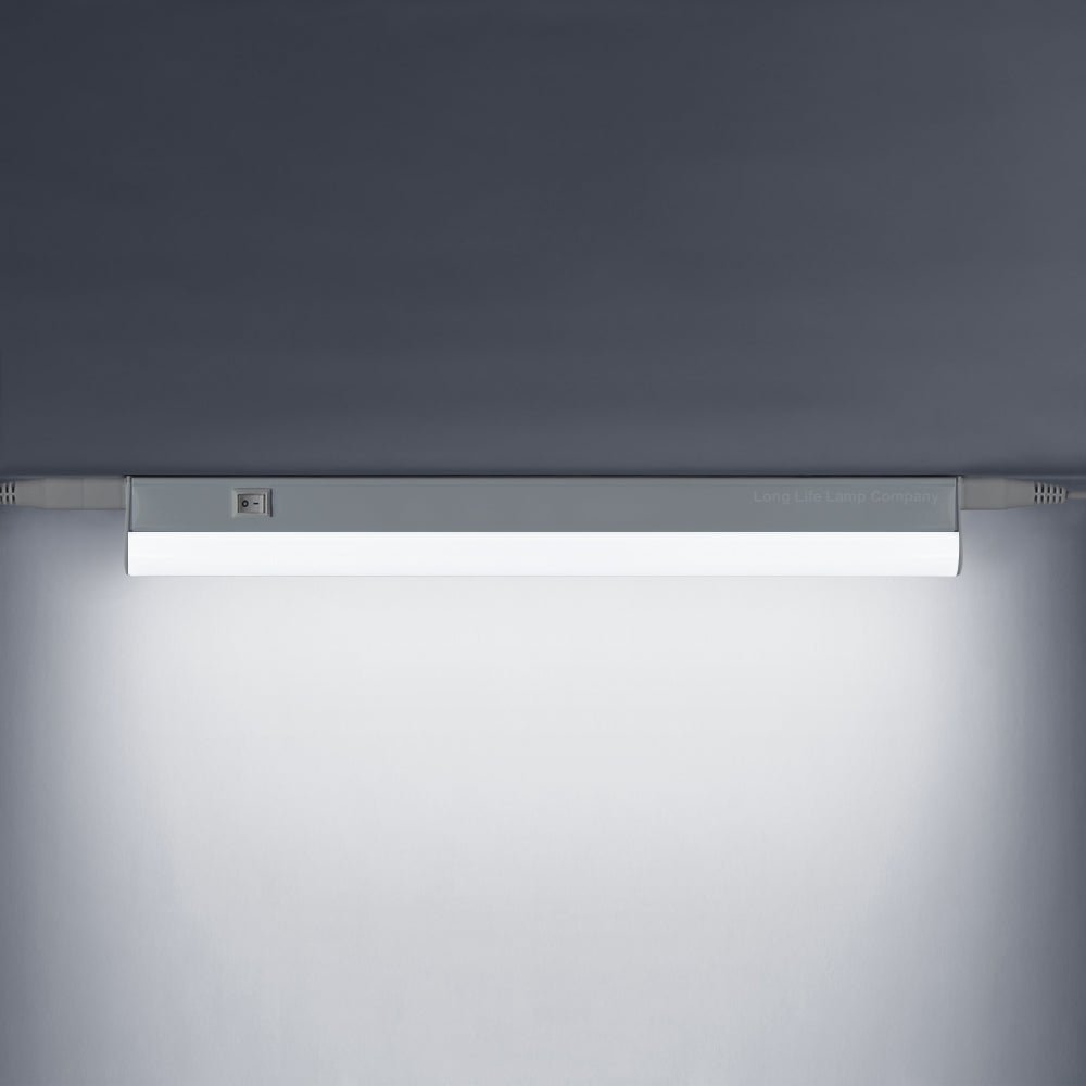 12w LED T5 Under Cabinet Link Light 6000k Cool White 220 - 240v AC Pack of 3 x 1 feet with Plug - Energy Light Bulbs - Free delivery on all orders