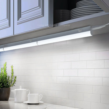 12w LED T5 Under Cabinet Link Light 6000k Cool White 220 - 240v AC Pack of 3 x 1 feet with Plug - Energy Light Bulbs - Free delivery on all orders
