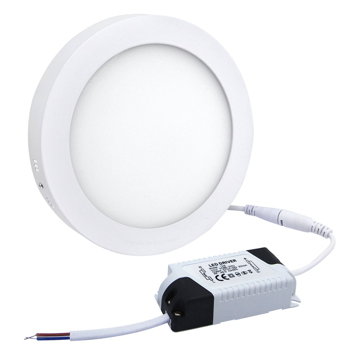 12w LED White Body Round Surface Mount Ceiling Panel Cool White - Energy Light Bulbs - Free delivery on all orders