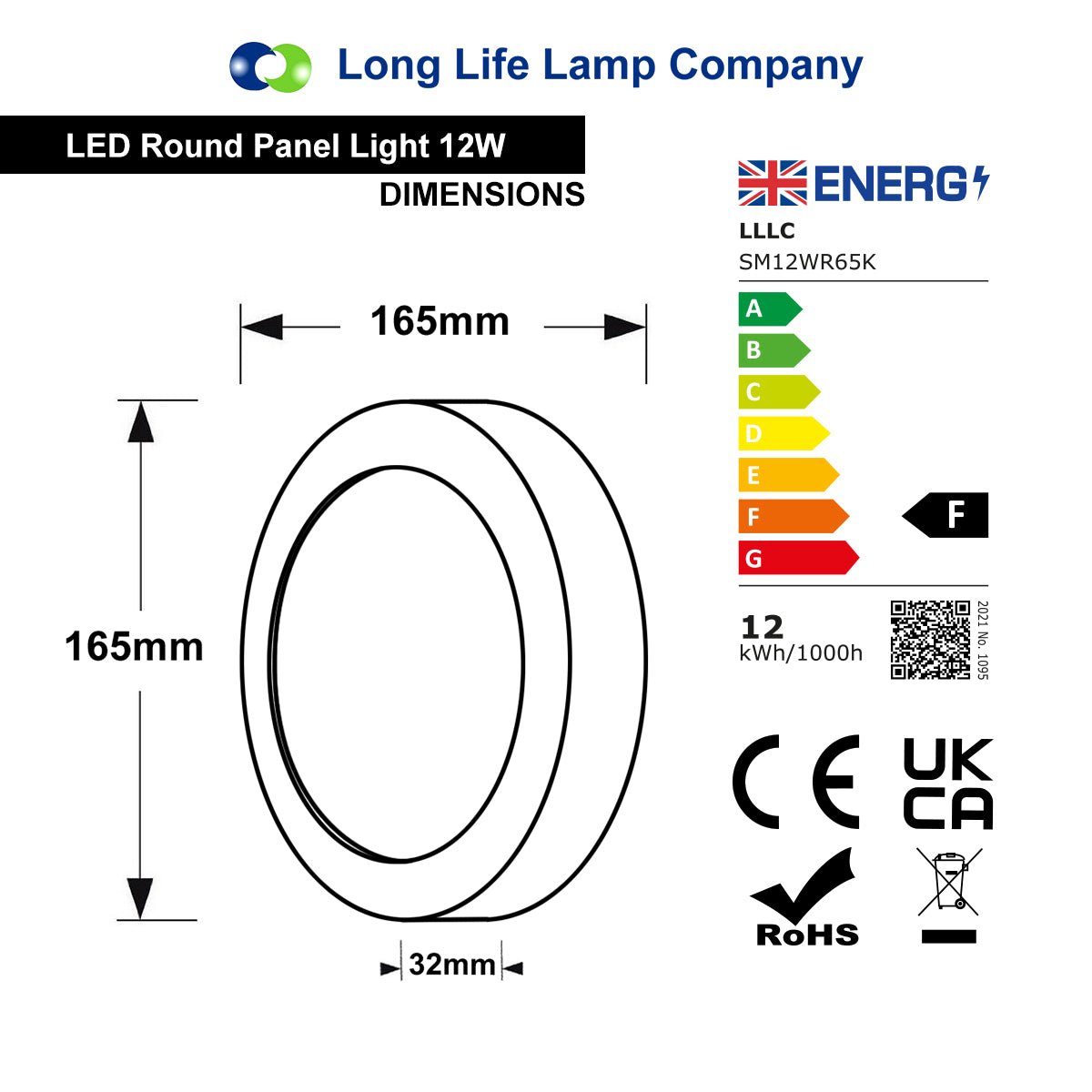 12w LED White Body Round Surface Mount Ceiling Panel Cool White - Free delivery on all orders