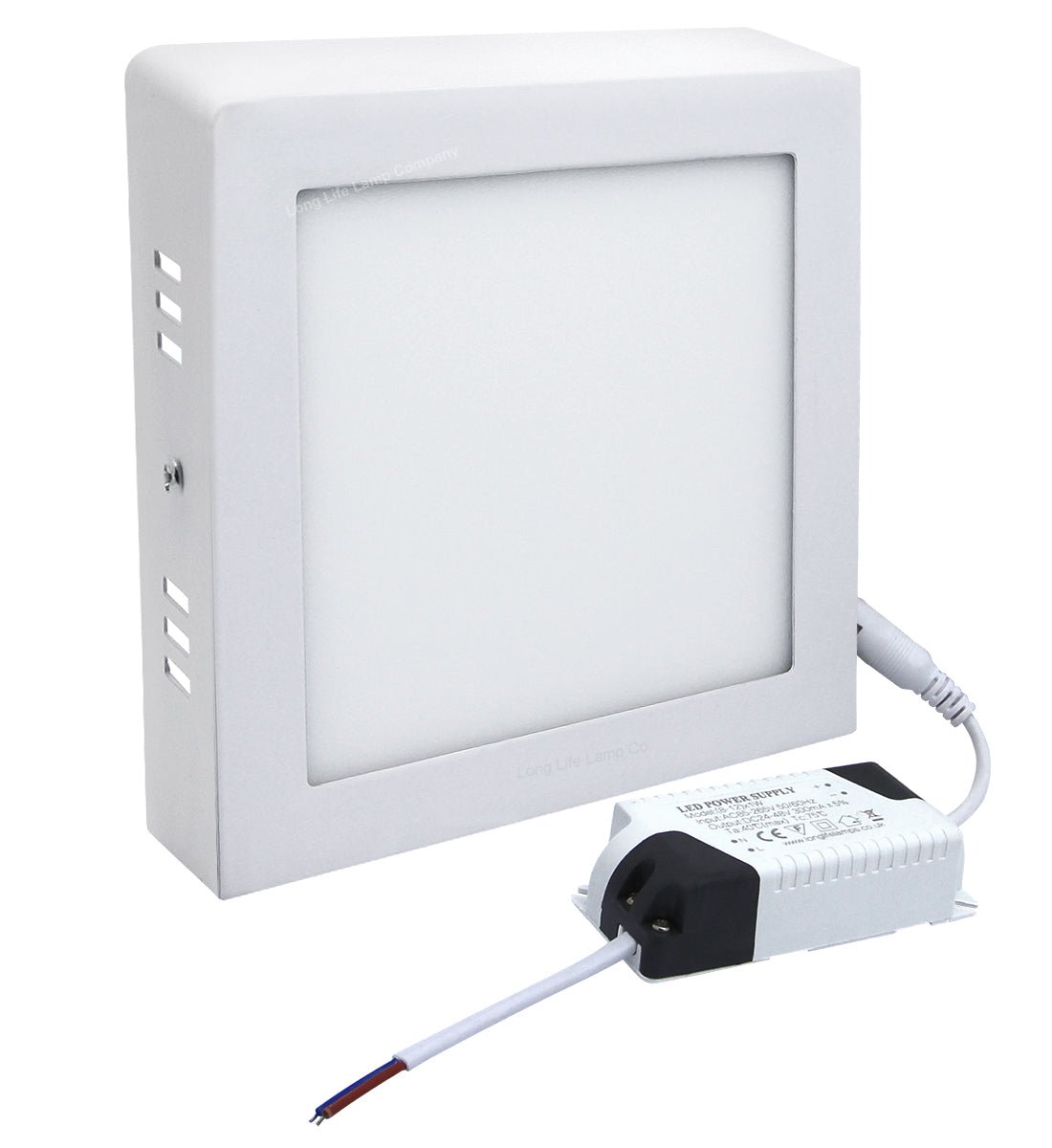 12w LED White Body Square Surface Mount Ceiling Panel Cool White - Energy Light Bulbs - Free delivery on all orders