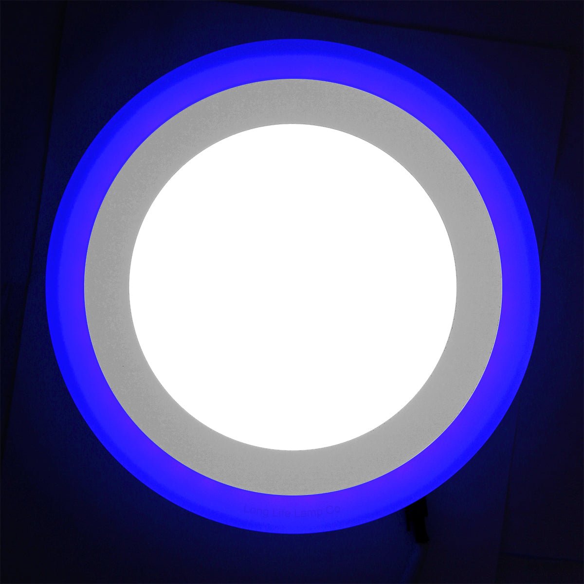 12w Round Recessed LED Ceiling Panel Light Dual Colour Cool White Blue Ring - Energy Light Bulbs - Free delivery on all orders