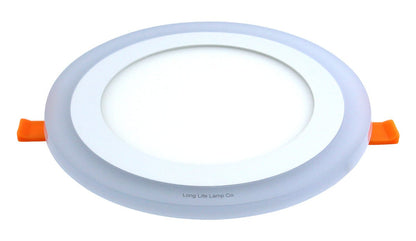 12w Round Recessed LED Ceiling Panel Light Dual Colour Cool White/Green Ring - Energy Light Bulbs - Free delivery on all orders