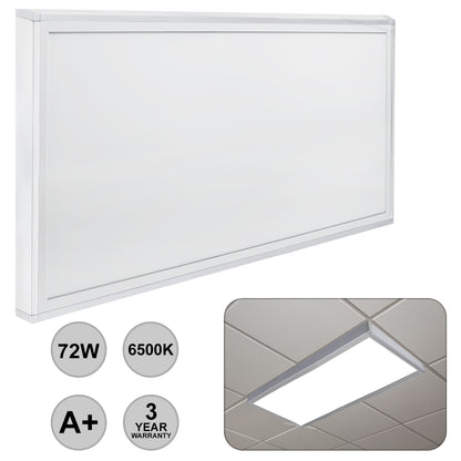 72w Surface Mount LED Ceiling Panel 1200 x 600 Cool White 6500K