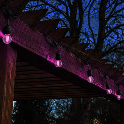 4w LED Golf Ball Purple Light Bulb E14 Clear Glass