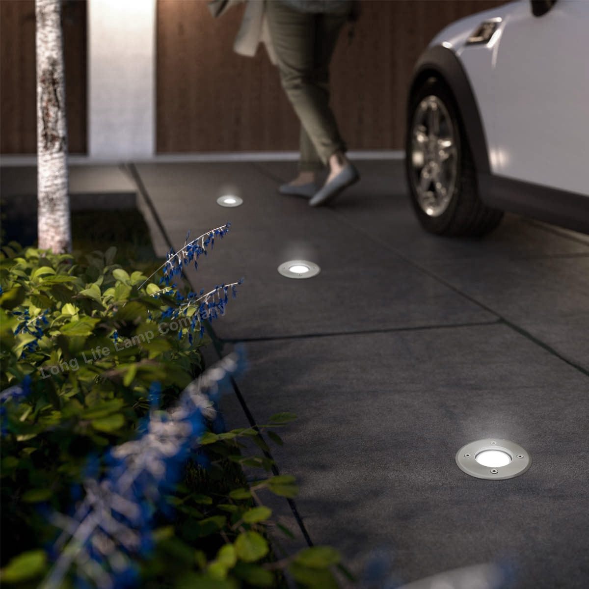 Outdoor Ground Walk Over Recessed Light Round IP67 Waterproof