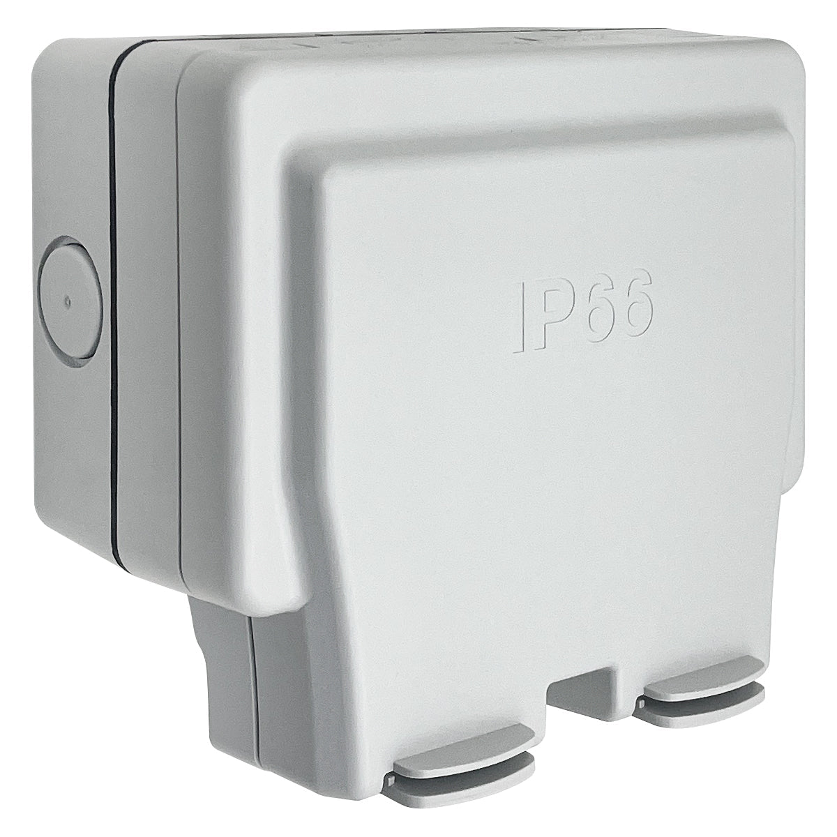 13A 2 Gang Weatherproof Double Outdoor RCD Switched DP Socket IP66 Grey - Energy Light Bulbs - Free delivery on all orders