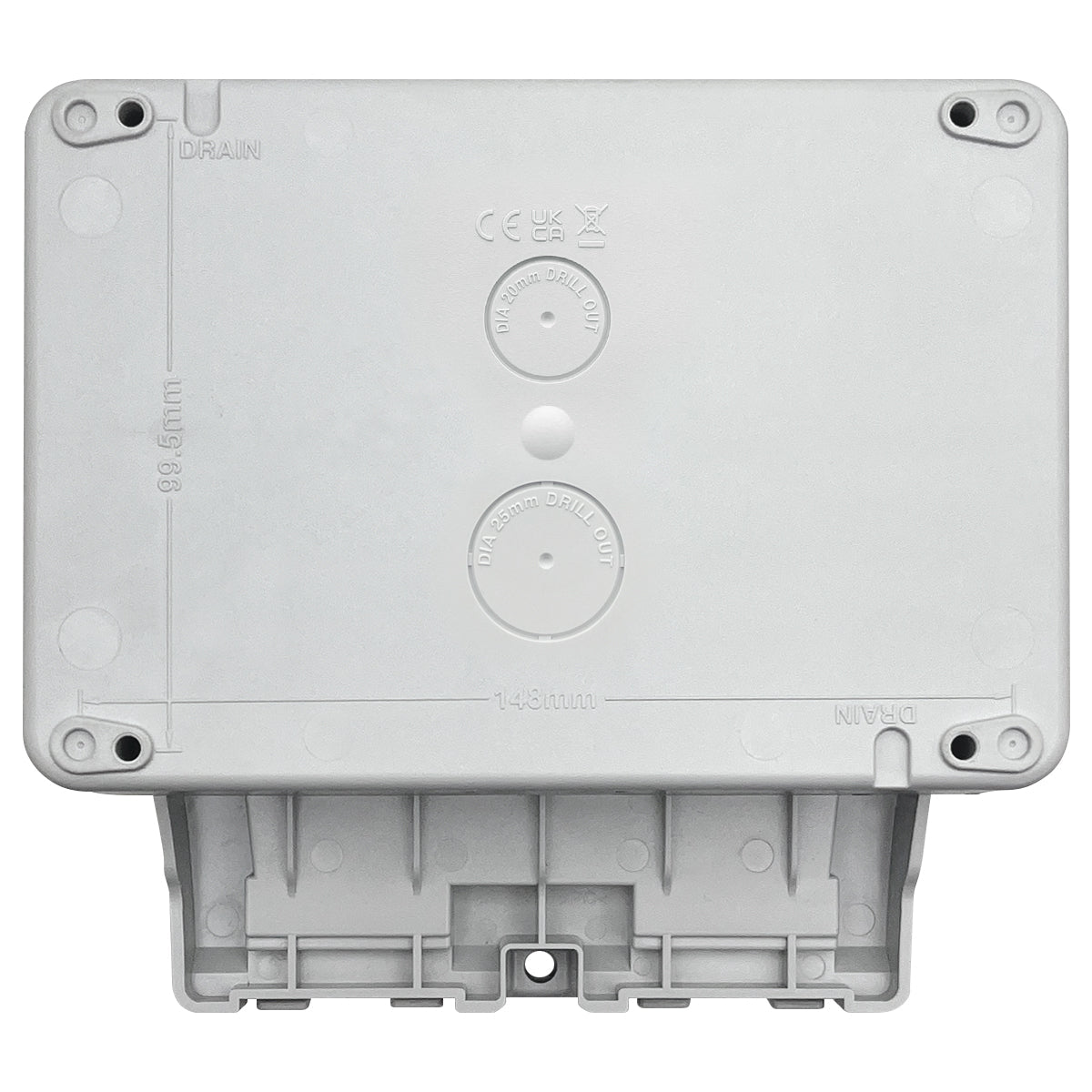 13A 2 Gang Weatherproof Double Outdoor RCD Switched DP Socket IP66 Grey - Energy Light Bulbs - Free delivery on all orders