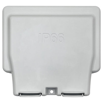 13A 2 Gang Weatherproof Double Outdoor Switched DP Socket IP66 - Energy Light Bulbs - Free delivery on all orders