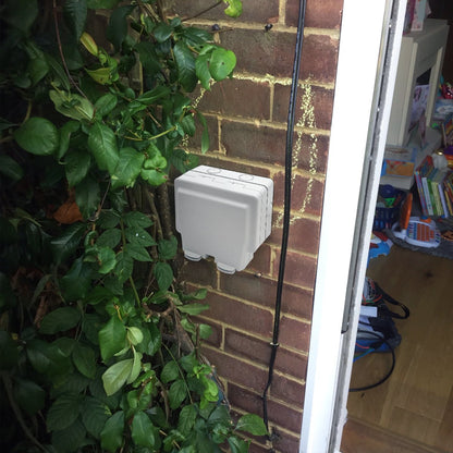 13A 2 Gang Weatherproof Double Outdoor Switched DP Socket IP66 - Energy Light Bulbs - Free delivery on all orders