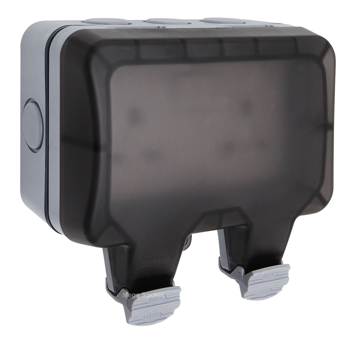 13A 2 - Gang Weatherproof Outdoor Switched Socket IP66 Rated - Energy Light Bulbs - Free delivery on all orders