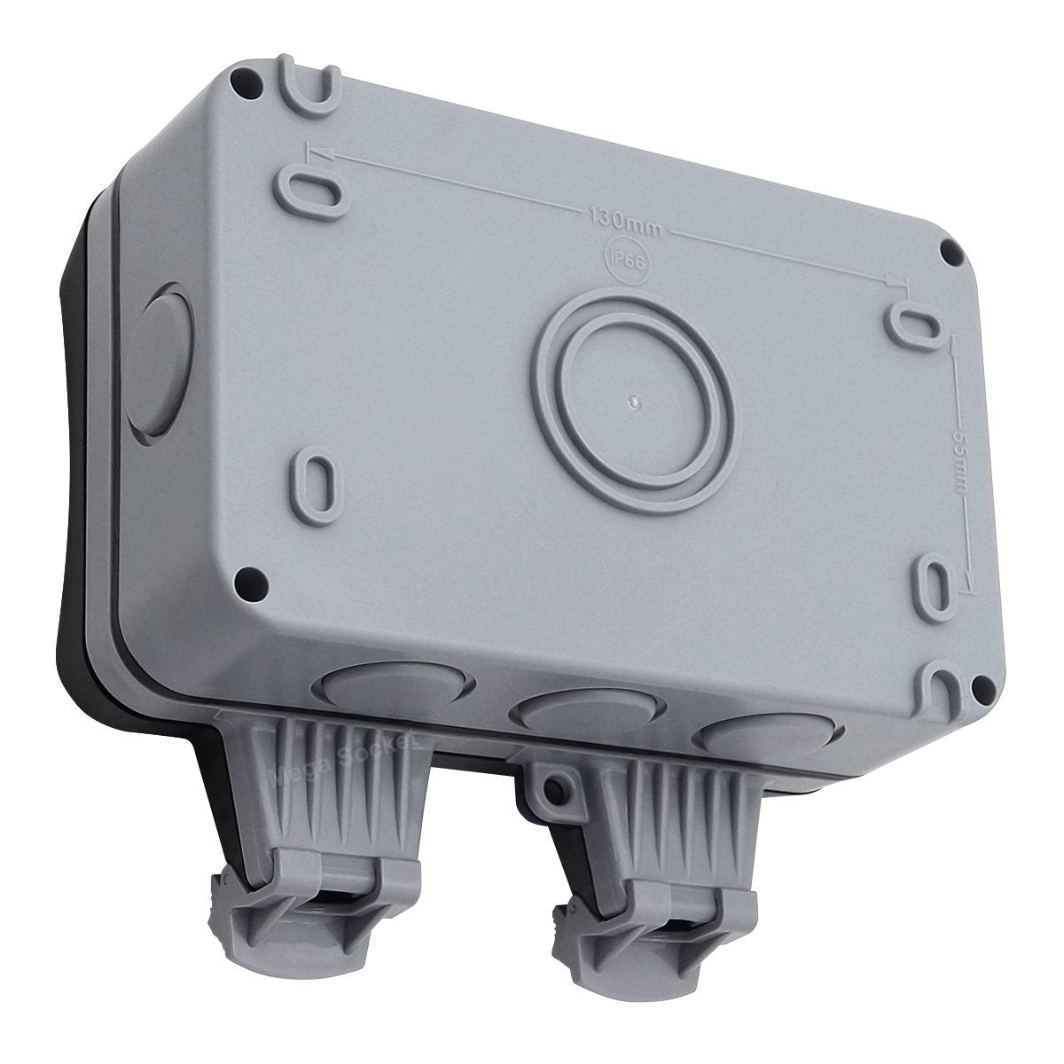 13A 2 - Gang Weatherproof Outdoor Switched Socket IP66 Rated - Energy Light Bulbs - Free delivery on all orders