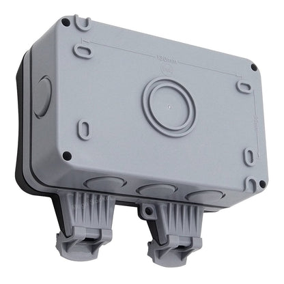 13A 2 - Gang Weatherproof Outdoor Switched Socket IP66 Rated - Energy Light Bulbs - Free delivery on all orders