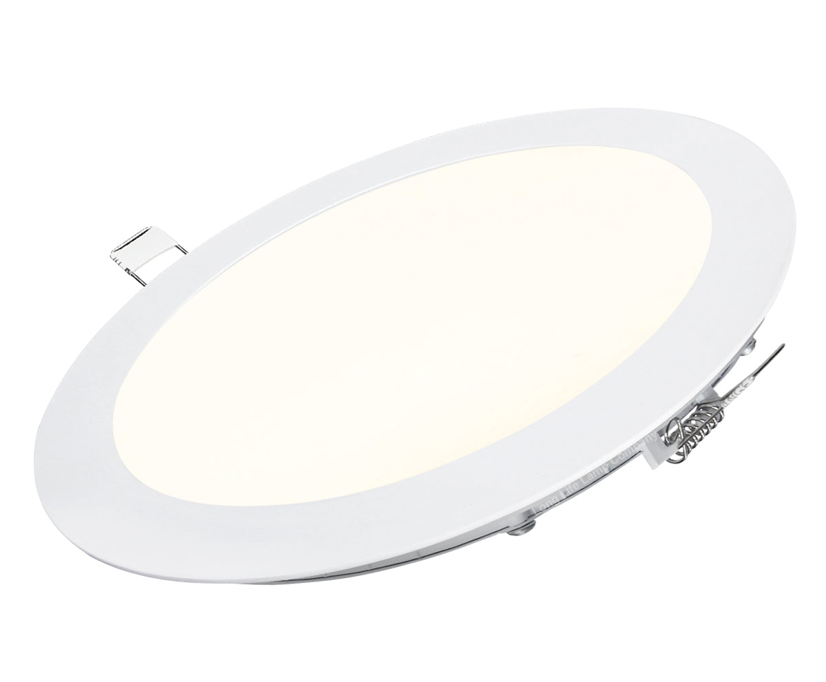 18w Round LED Recessed Ceiling Panel Light White 4000K - Free delivery on all orders