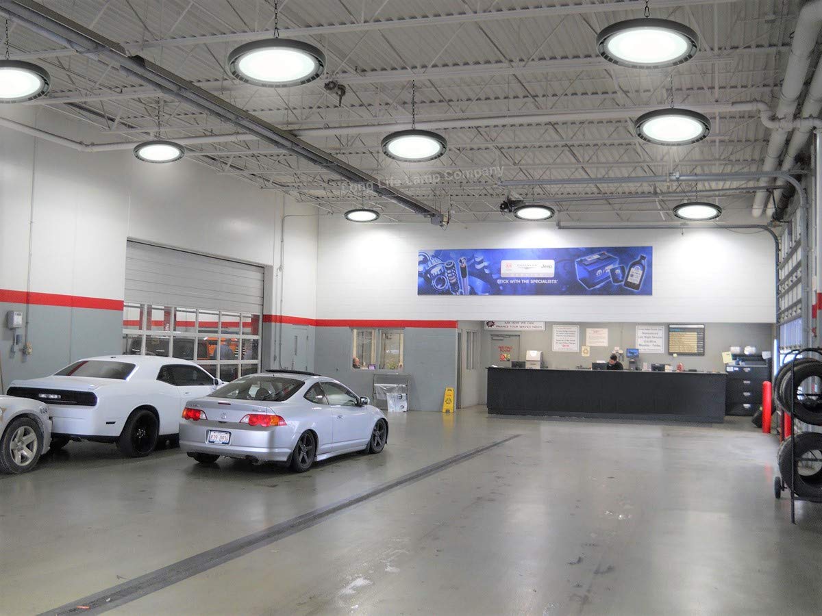 150W LED Thin High Bay Light UFO Suspended Warehouse Lighting 6500k IP65 Spotlamp FL - F - Energy Light Bulbs - Free delivery on all orders