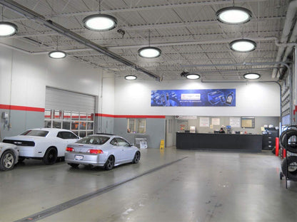 150W LED Thin High Bay Light UFO Suspended Warehouse Lighting 6500k IP65 Spotlamp FL - F - Energy Light Bulbs - Free delivery on all orders