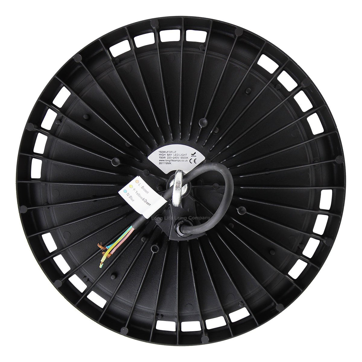 150W LED Thin High Bay Light UFO Suspended Warehouse Lighting 6500k IP65 Spotlamp FL - F - Energy Light Bulbs - Free delivery on all orders