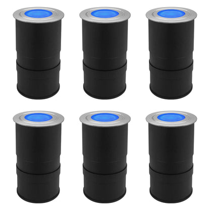 1.5W LED Ground Light Brushed Chrome IP67 Blue GL16BL - Energy Light Bulbs - Free delivery on all orders