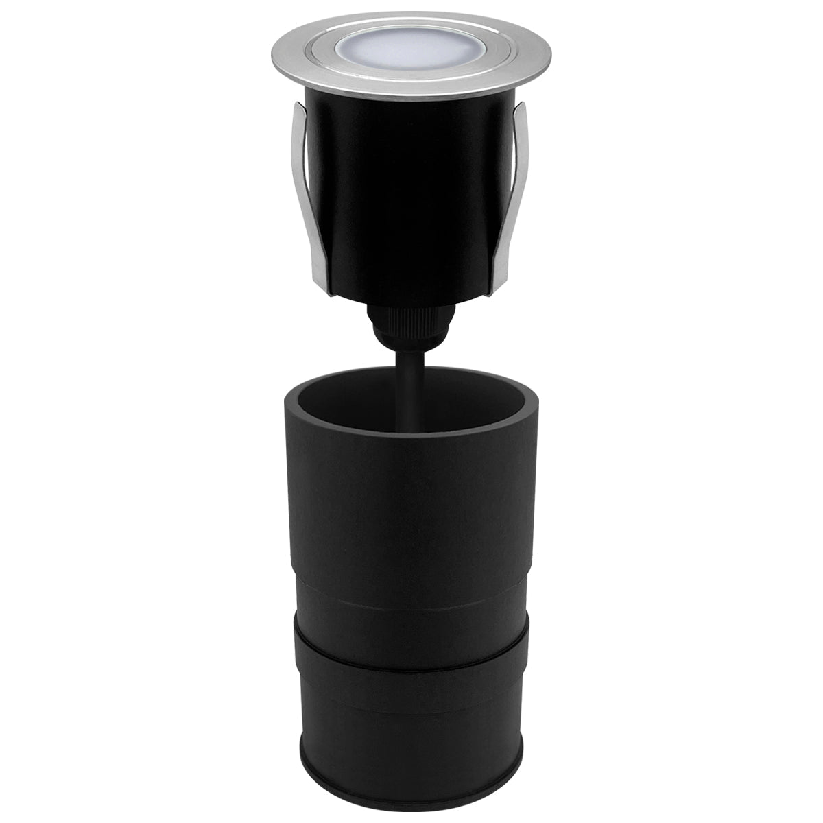 1.5W LED Ground Light Brushed Chrome IP67 Cool White 6500K GL13CW - Energy Light Bulbs - Free delivery on all orders