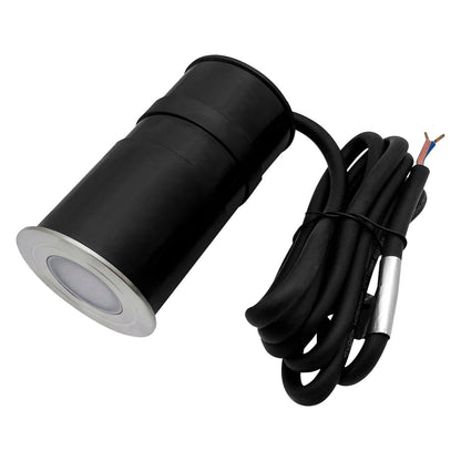 1.5W LED Ground Light Brushed Chrome IP67 Cool White 6500K GL13CW - Energy Light Bulbs - Free delivery on all orders