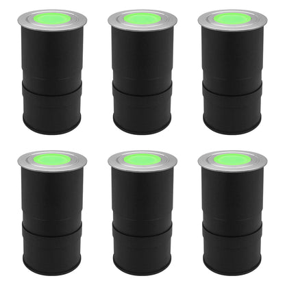 1.5W LED Ground Light Brushed Chrome IP67 Green GL15G - Energy Light Bulbs - Free delivery on all orders