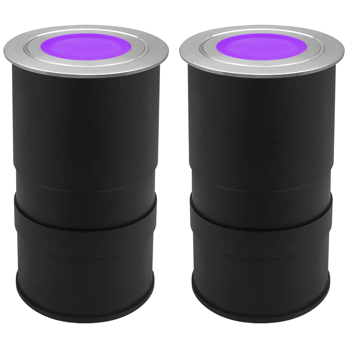 1.5W LED Ground Light Brushed Chrome IP67 Purple GL17P - Energy Light Bulbs - Free delivery on all orders