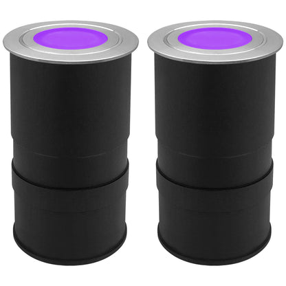 1.5W LED Ground Light Brushed Chrome IP67 Purple GL17P - Energy Light Bulbs - Free delivery on all orders
