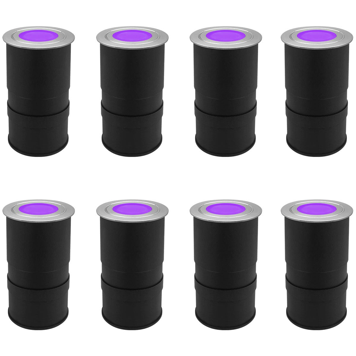 1.5W LED Ground Light Brushed Chrome IP67 Purple GL17P - Energy Light Bulbs - Free delivery on all orders