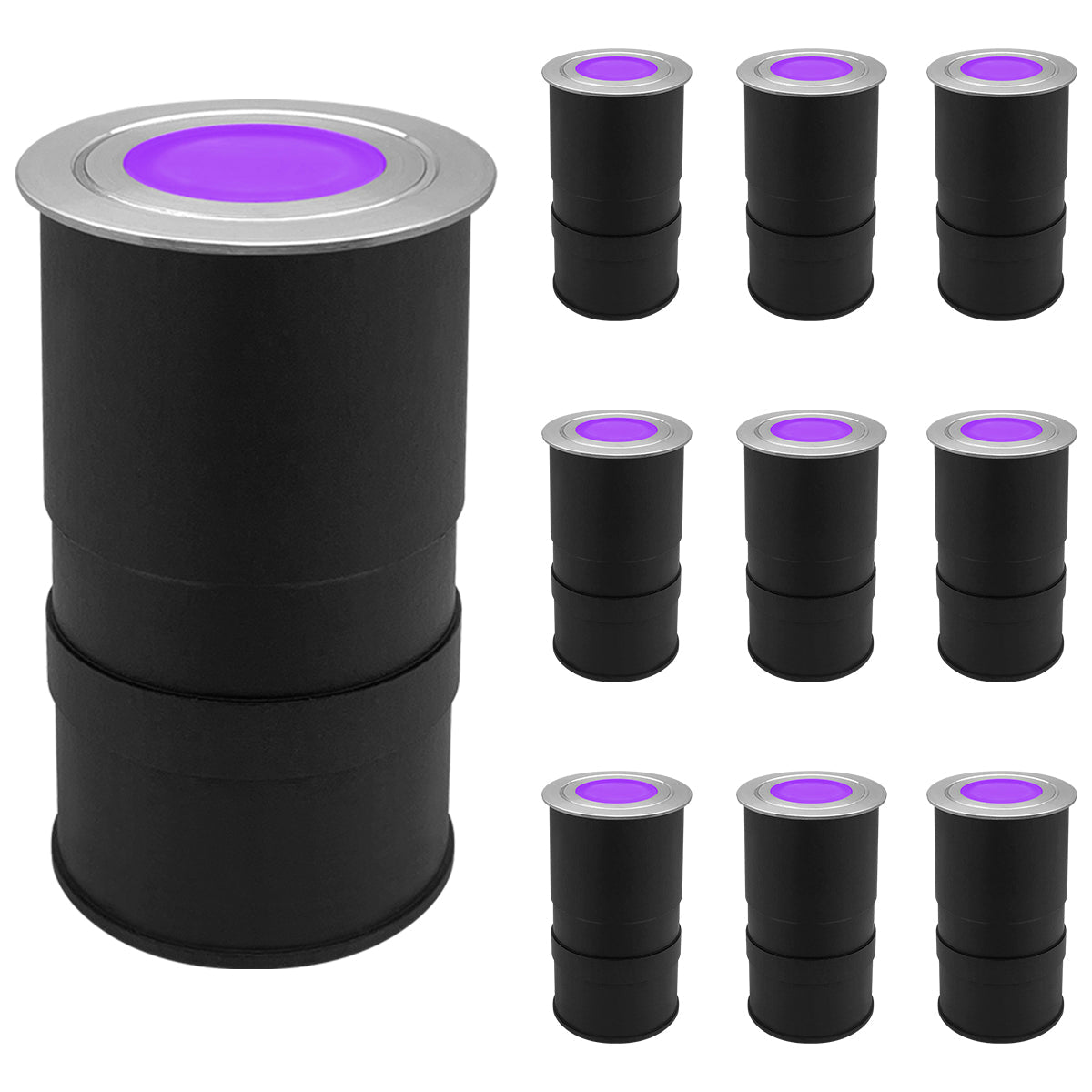 1.5W LED Ground Light Brushed Chrome IP67 Purple GL17P - Energy Light Bulbs - Free delivery on all orders